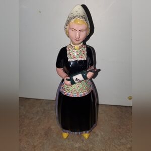 VIM Ceramic Figurine BOLS Dutch Girl Decanter